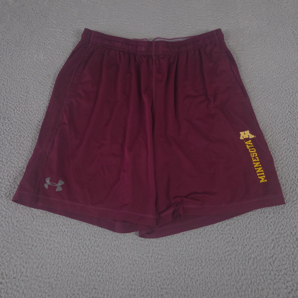 Under Armour Shorts Mens XL Maroon Minnesota‎ Golden Gophers Basketball NCAA